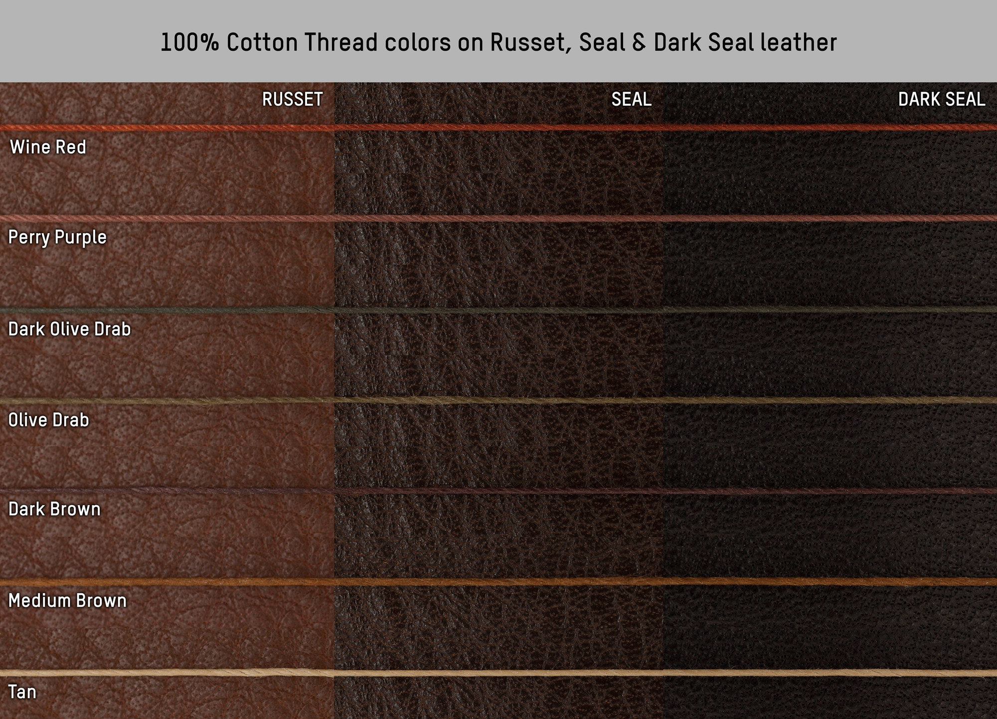 Talon Thread Color Chart